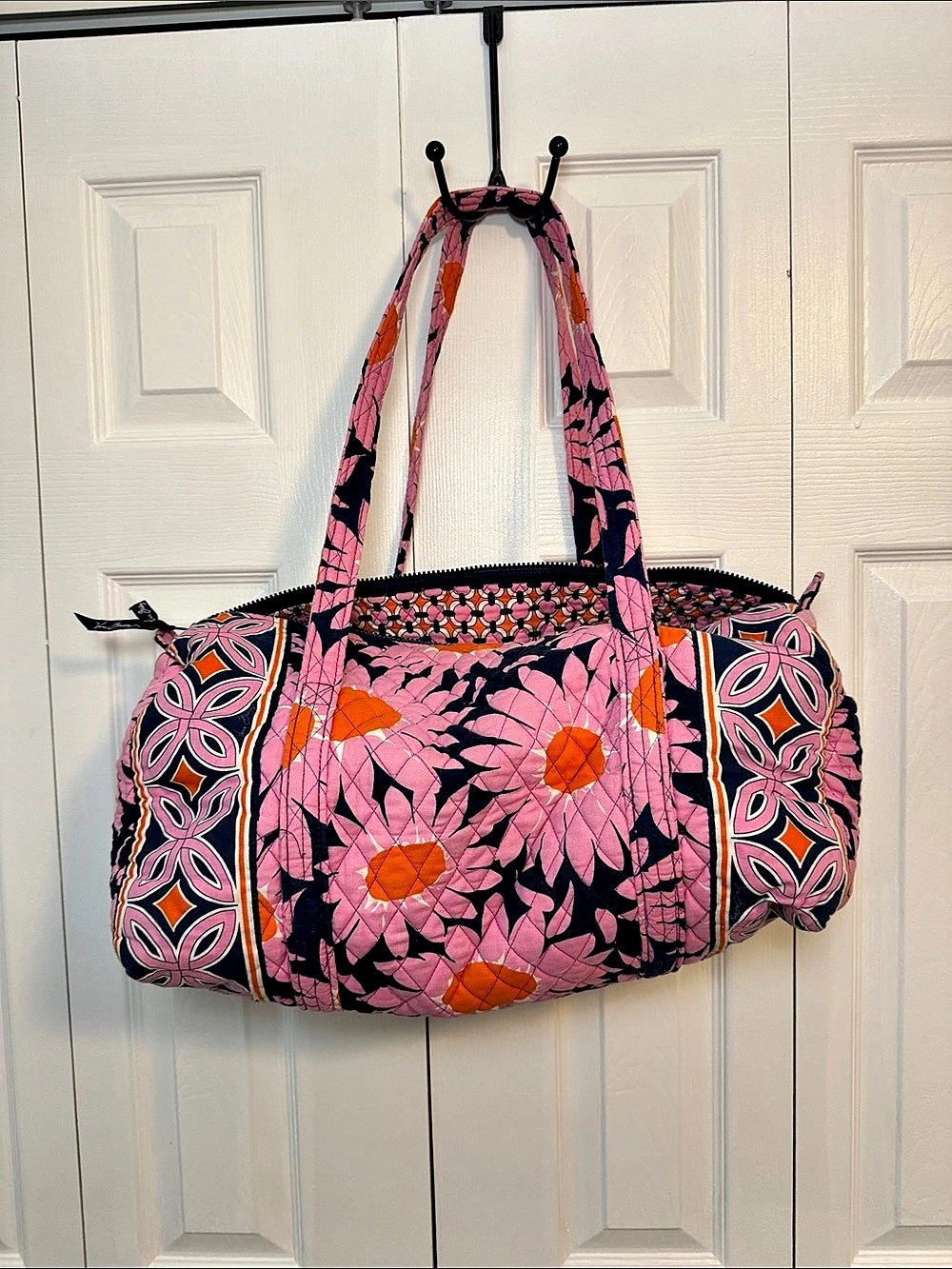 Vera Bradley Small Duffle- Retired “Loves Me” Print